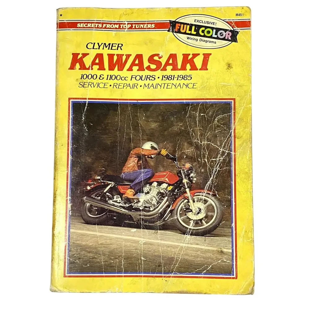 Clymer Kawasaki 1000 & 1100cc Fours 1981-1985 Service Repair Manual M451 Book